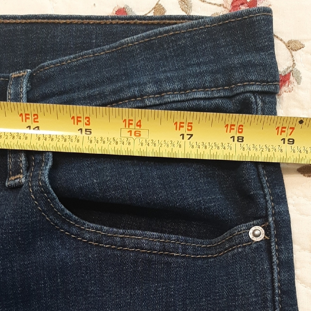 Levi's Women's 18 W 721 High Rise Skinny Jeans - Dark Blue - Picture 10 of 14